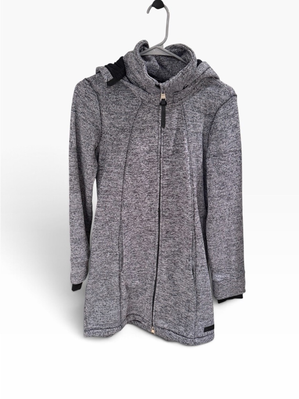 Calvin Klein Performance Quick Dry Full Zip Detachable Hood Jacket Women S Gray